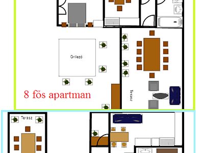 4200 Hajdúszoboszló Vörösmarty u 37. 4 fős apartman szállás