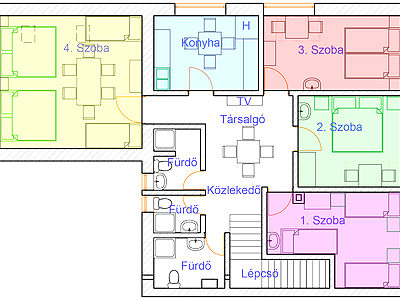 7700 Mohács Gőzhajó utca 24 (Jókai és Gőzhajó utca saroképülete) apartman szállás